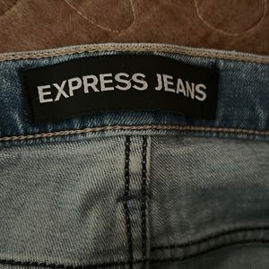 Destressed jeans